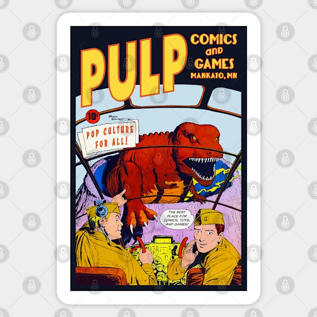 Pulp T-Rex Sticker by PULP Comics and Games